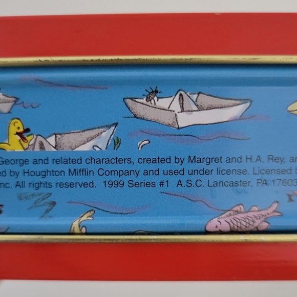 Vintage 1999 Curious George Mini Tin Lunch Box - Picture 4 of 4